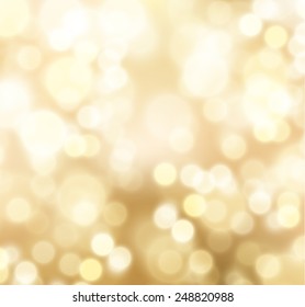 Golden bokeh festive background. Vector eps10.