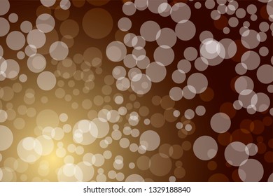 Golden Bokeh lights gradient background template