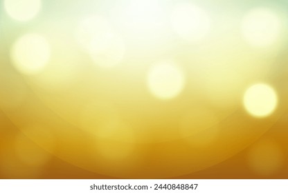 Golden bokeh on black backgrounds, Vector eps 10 illustration bokeh particles, Backgrounds decoration	