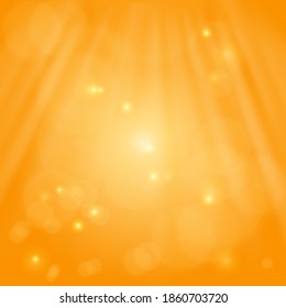 Golden bokeh with shine light on yellow,Abstract vector background with gold sparkles texture for luxury backdrop,Background for card, flyer, invitation, placard, voucher, banner