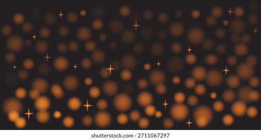 Vector de fondo de destello bokeh dorado .