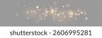 Golden Boken Light Effect with Glowing Stars, Soft Blurred Bokeh and Magic Dust Particles on a Transparent Background for Festive, Christmas, New Year, Luxury, and Elegant Celebration Designs