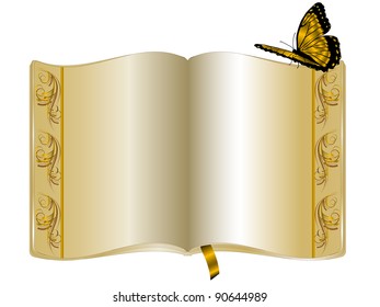 Golden Book With The Butterfly