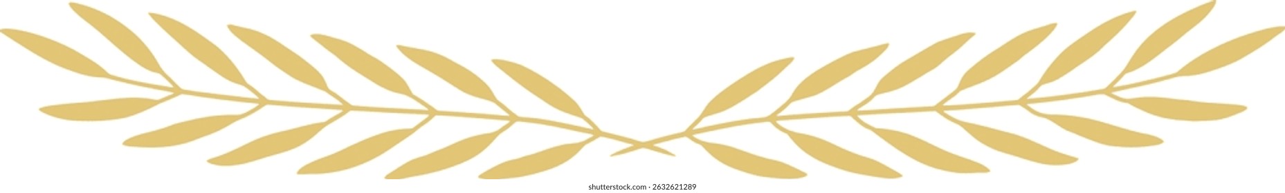 Golden border with leafy branches