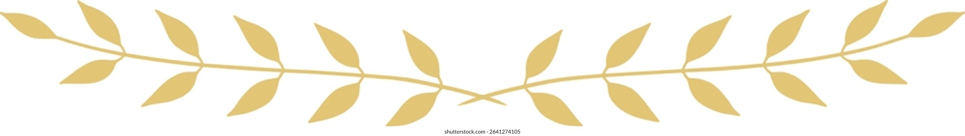 Golden border with leafy branches