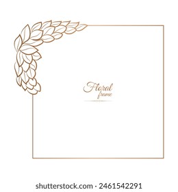 Golden Border Warm Color Border Frame Picture Frame Gold And luxury Floral frame 