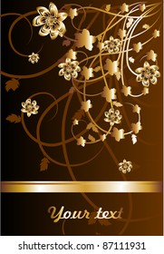 Golden Bough, a bronze background