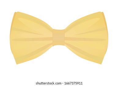 Golden bow tie. vector illustration