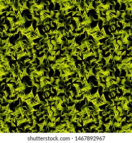 Golden bright starry dense texture on a dark background. Stars seamless pattern for a great mood.
