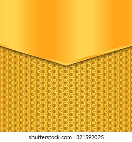 golden brochure template, flyer design background