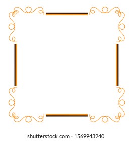 Golden and Brown Border clip art design vector illustration image