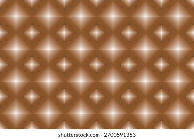 Fondo geométrico del modelo del resplandor de Brown dorado con efecto ligero de lujo
