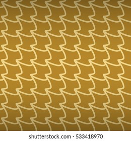 Golden brown geometric seamless pattern background in liner style. Actual design. Plain medley repeatable backdrop.
