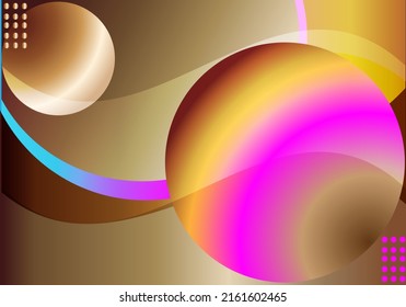 Golden brown gradient abstract background wallpaper geometric creative trendy gradient shapes vector EPS10 elements