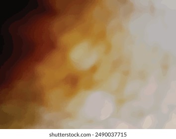 Golden brown gradient and grey fresh bokeh light effect background