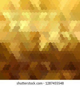 golden brown hexagon background