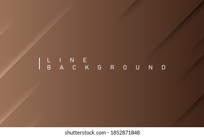 Golden brown luxury background  Premium diagonal line abstract colorful background and dynamic shadow  Vector illustration  