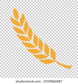 A GOLDEN BROWN RICE ILLUSTRATION ICON