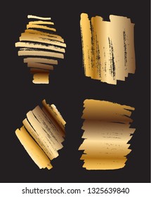 Golden brush stroke backgrounds