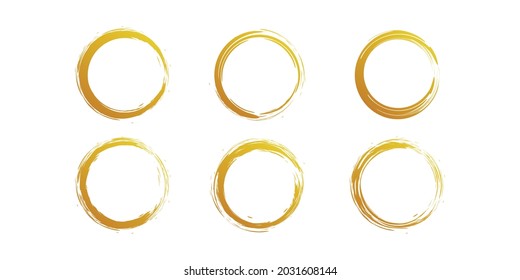 Golden brush vector with creative unique concept Premium Vector part 5