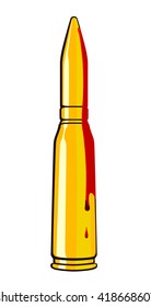 golden bullets vector illustration