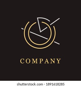 golden bussiness logo vector concept