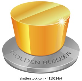 Golden Buzzer Vector Icon Stock Vector Royalty Free