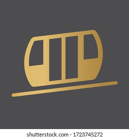 icono del cable de oro - ilustración vectorial