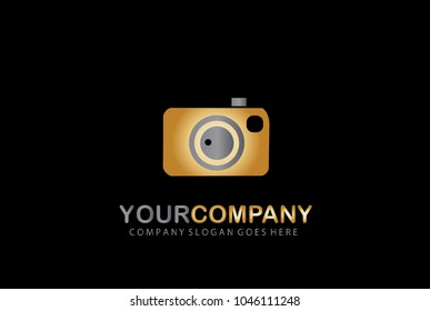 Golden Camera Logo Design