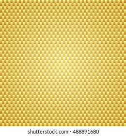 Golden Carbon Kevlar Texture Background