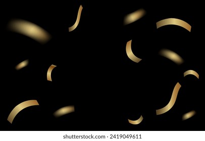 Golden Celebration Confetti Luxurious Gold Confetti Rain
Black and Gold Party Background