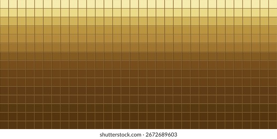 Ilustración vectorial de fondo de textura de pared de azulejo de cerámica dorada