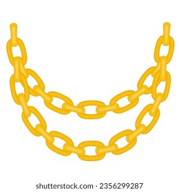 golden chain art drawn design