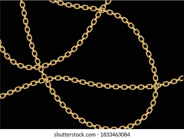 golden chain design hand drawn golden fashion chain print  seamless  pattern Baroque print with chains,  vector leopard,stationary,fabric,towel,paper leopard wild exotic safari etc