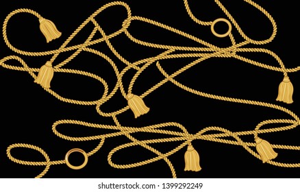 golden chain hand drawn design