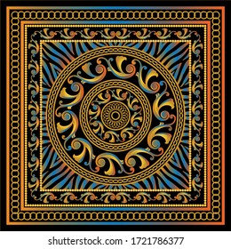  Golden Chains Pattern.Vector design for Fashion Prints and Backgrounds.