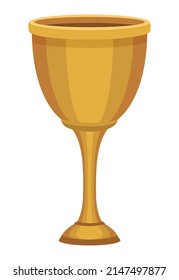 golden chalice cup utensil icon
