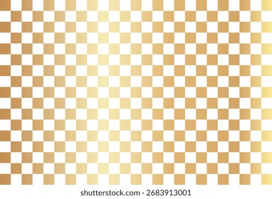 Fondo de Vector a cuadros dorados.  Fondo Horizontal de patrón a cuadros de oro