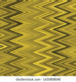 Golden Chevron Vector Pattern Bold Zigzag Print with Ethnic Tribal and Retro Motif 