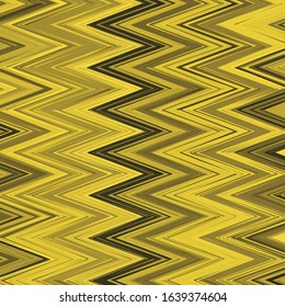 Golden Chevron Vector Pattern Bold Zigzag Print with Ethnic Tribal and Retro Motif 