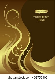 golden chocolate background