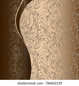 Golden with chocolate background for coffee shop, Solarium, cafe
