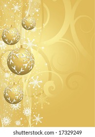 Golden Christmas background