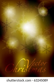 Golden Christmas Background