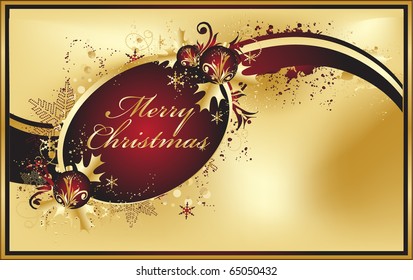 golden christmas background