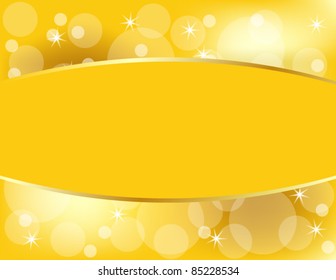 Golden Christmas Background with Copy Space