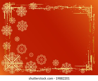 Golden Christmas background design. Vector-Illustration.