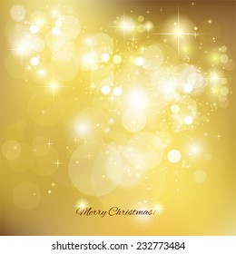 golden christmas background , vector illustration 