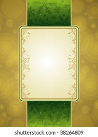 golden christmas background, vector illustration