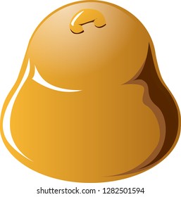 golden christmas bell